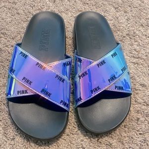 PINK Iridescent slides. Size L